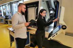 Studenci WBMiL. Od lewej: inż. J. Ciurko, inż. A. Pucyło, 