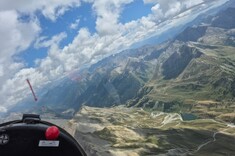 Loty szybowcem nad Alpami,