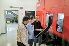 Od lewej: inż. Ł. Dubiel, inż. M. Jużyniec, T. Wojtanek,