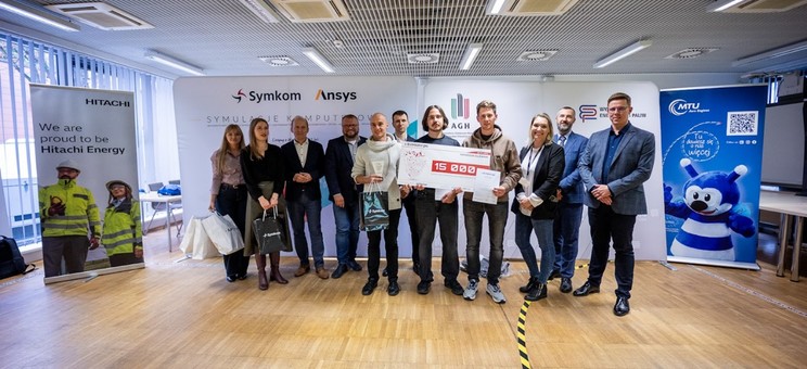 Studenci Politechniki Rzeszowskiej wraz z organizatorami,